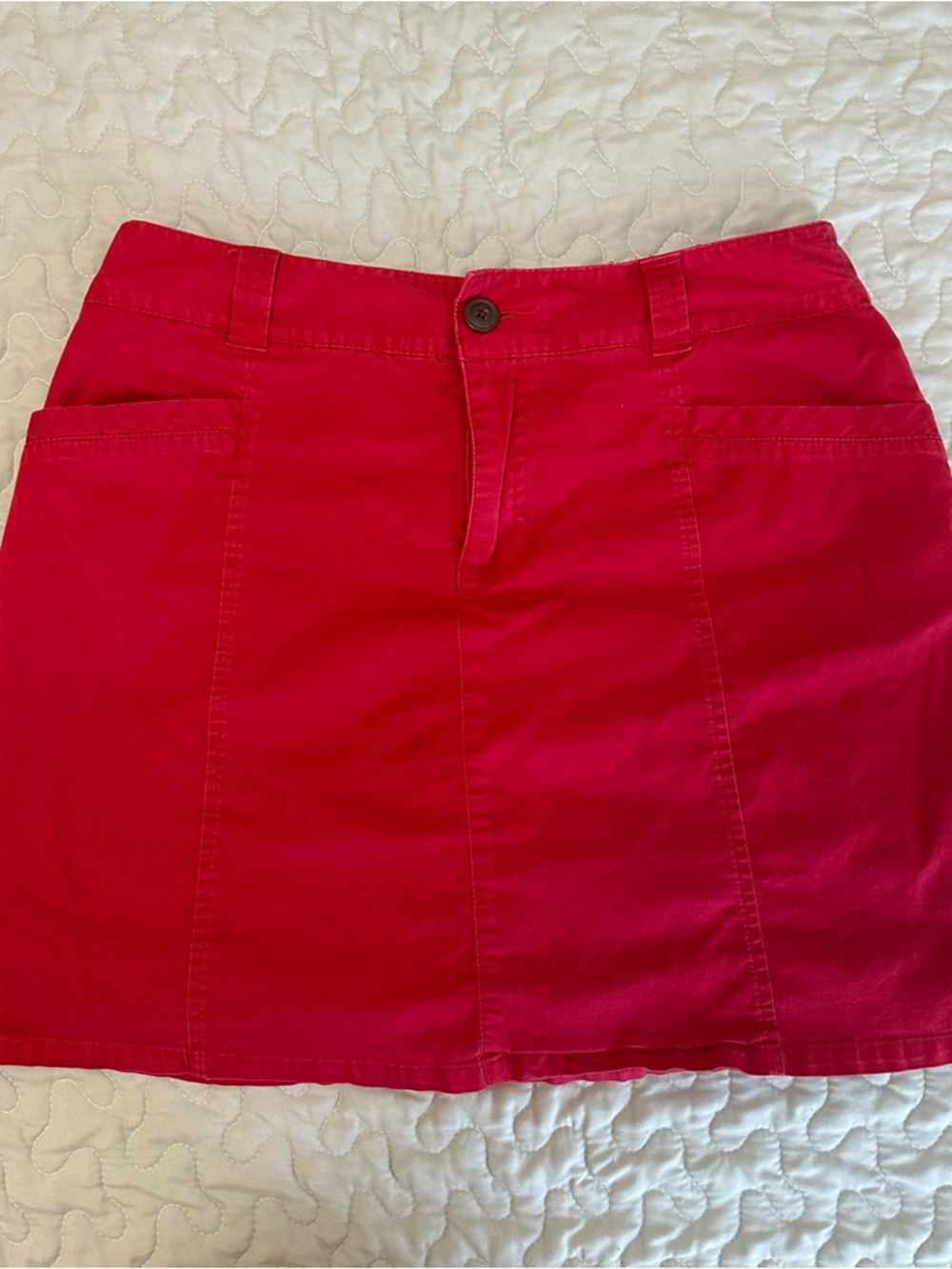 Vintage White Stag Red Women’s Mini Skirt